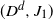 left parenthesis upper D Superscript d Baseline comma upper J 1 right parenthesis