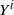 upper Y Superscript i