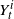 upper Y Subscript t Superscript i