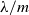 lamda divided by m