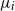 mu Subscript i