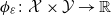 phi Subscript epsilon Baseline colon script upper X times script upper Y right arrow double struck upper R