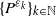 left brace upper P Superscript epsilon Super Subscript k Superscript Baseline right brace Subscript k element of double struck upper N