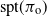 normal s normal p normal t left parenthesis pi Subscript normal o Baseline right parenthesis
