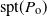 normal s normal p normal t left parenthesis upper P Subscript normal o Baseline right parenthesis
