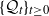 left brace script upper Q Subscript t Baseline right brace Subscript t greater than or equals 0