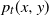 p Subscript t Baseline left parenthesis x comma y right parenthesis