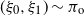 left parenthesis xi 0 comma xi 1 right parenthesis tilde pi Subscript normal o