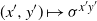 left parenthesis x prime comma y Superscript prime Baseline right parenthesis right arrow from bar sigma Superscript x prime y prime