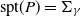 normal s normal p normal t left parenthesis upper P right parenthesis equals normal upper Sigma Subscript gamma