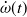 ModifyingAbove omega With dot left parenthesis t right parenthesis
