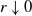 r down arrow 0