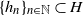 left brace h Subscript n Baseline right brace Subscript n element of double struck upper N Baseline subset of upper H