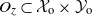 upper O Subscript z Baseline subset of script upper X Subscript normal o Baseline times script upper Y Subscript normal o