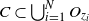 upper C subset of union Underscript i equals 1 Overscript upper N Endscripts upper O Subscript z Sub Subscript i
