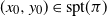 left parenthesis x 0 comma y 0 right parenthesis element of normal s normal p normal t left parenthesis pi right parenthesis