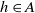 h element of upper A
