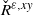 ModifyingAbove upper R With ˇ Superscript epsilon comma x y
