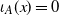 iota Subscript upper A Baseline left parenthesis x right parenthesis equals 0