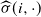 ModifyingAbove sigma With caret left parenthesis i comma dot right parenthesis
