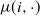 mu left parenthesis i comma dot right parenthesis