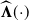ModifyingAbove bold upper Lamda With caret left parenthesis dot right parenthesis