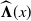 ModifyingAbove bold upper Lamda With caret left parenthesis x right parenthesis