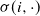 sigma left parenthesis i comma dot right parenthesis