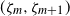 left parenthesis zeta Subscript m Baseline comma zeta Subscript m plus 1 Baseline right parenthesis