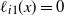 script l Subscript i Baseline 1 Baseline left parenthesis x right parenthesis equals 0