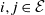 i comma j element of script upper E