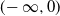left parenthesis negative normal infinity comma 0 right parenthesis