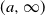 left parenthesis a comma normal infinity right parenthesis