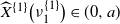 ModifyingAbove upper X With caret Superscript StartSet 1 EndSet Baseline left parenthesis nu 1 Superscript StartSet 1 EndSet Baseline right parenthesis element of left parenthesis 0 comma a right parenthesis