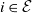 i element of script upper E