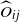 ModifyingAbove upper O With caret Subscript i j