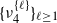 left brace nu 4 Superscript StartSet script l EndSet Baseline right brace Subscript script l greater than or equals 1