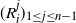 left parenthesis upper R Subscript i Superscript j Baseline right parenthesis Subscript 1 less than or equals j less than or equals n minus 1