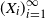 left parenthesis upper X Subscript i Baseline right parenthesis Subscript i equals 1 Superscript normal infinity