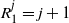 upper R 1 Superscript j Baseline equals j plus 1
