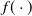 f left parenthesis dot right parenthesis