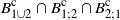 upper B Subscript 1 union 2 Superscript normal c Baseline intersection upper B Subscript 1 semicolon 2 Superscript normal c Baseline intersection upper B Subscript 2 semicolon 1 Superscript normal c