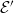 script upper E prime