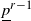 p underbar Superscript r minus 1