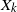 upper X Subscript k