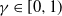 gamma element of left bracket 0 comma 1 right parenthesis