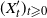 left parenthesis upper X prime Subscript t right parenthesis Subscript t greater than or slanted equals 0