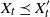 upper X Subscript t Baseline precedes above single line equals sign upper X prime Subscript t