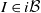 upper I element of i script upper B