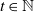 t element of double struck upper N